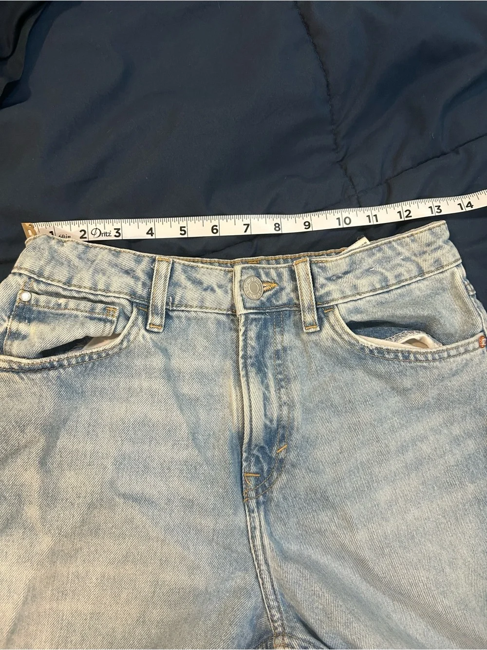 Light Blue Denim Shorts